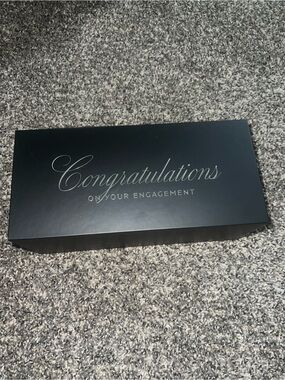 Congratulations Engagement Gift Box - Black